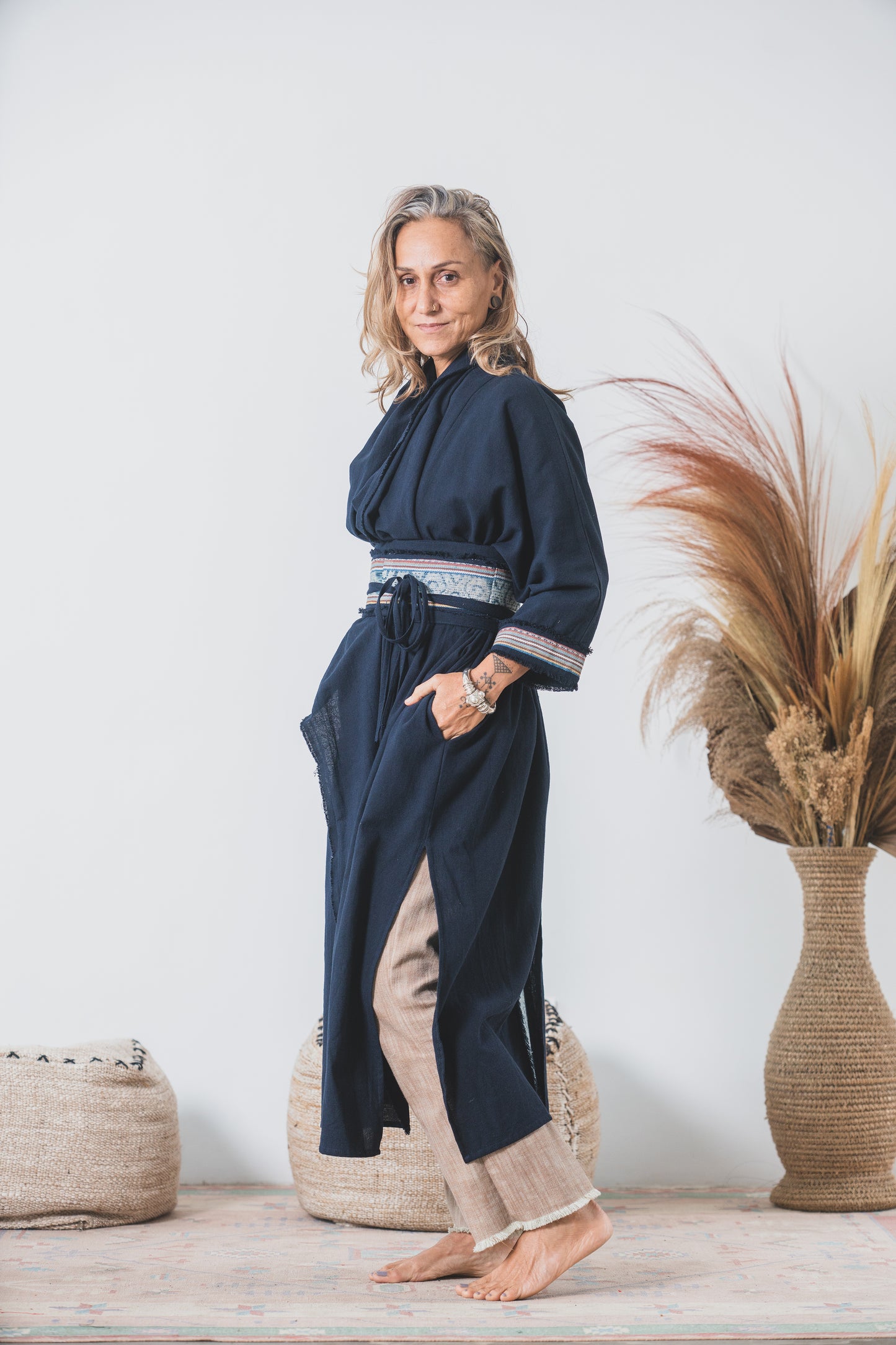 The Witch Major Cardigan with Medicine Belt ~ Navy