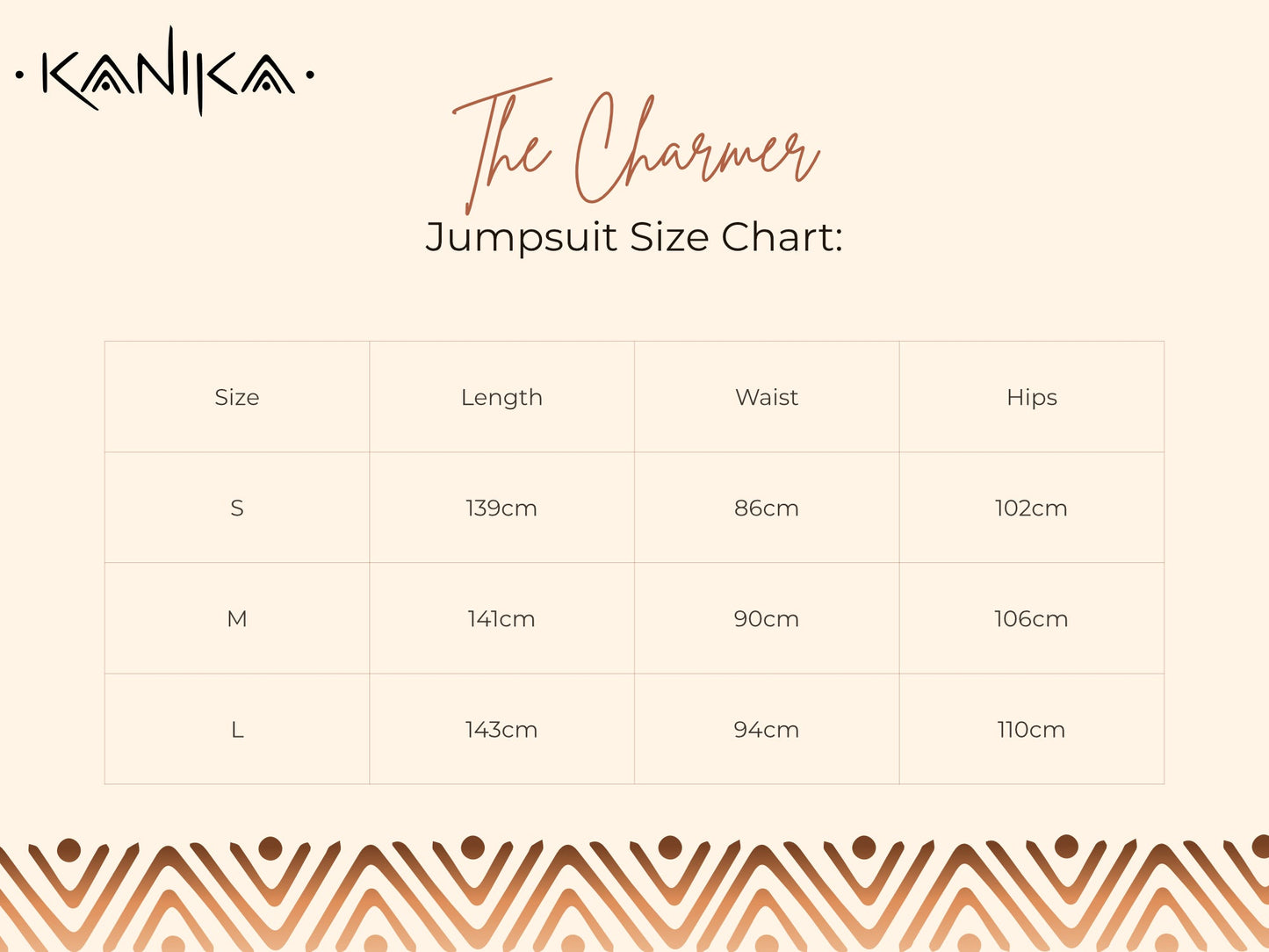 The Charmer Jumpsuit ~ Natural with Brown Ikat