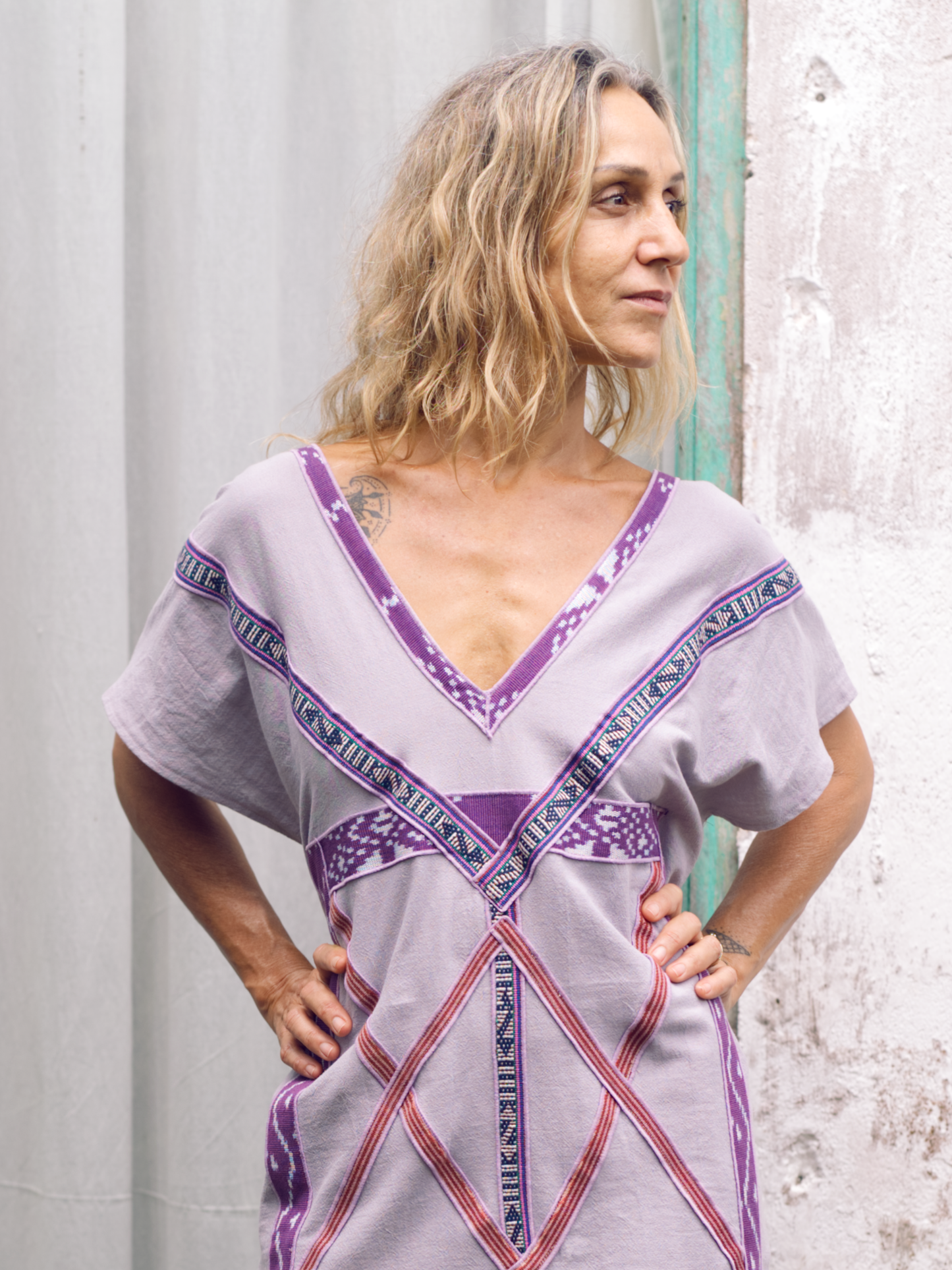 Mayan Kaftan ~ Lavender