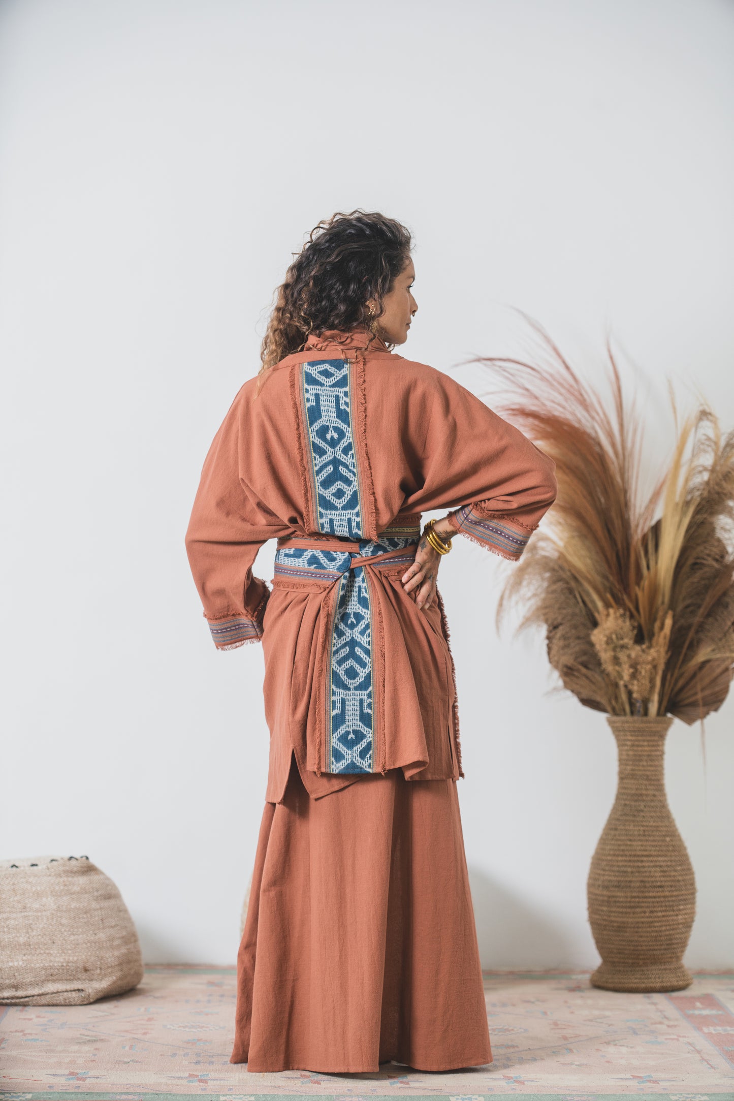 The Witch Minor Cardigan with Medicine Belt ~ Terra Cotta